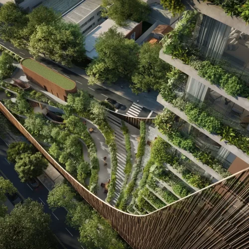 Fachada-escultural-do-280-Art-Boulevard-com-jardim-suspenso