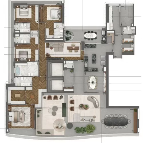 Vista-Cyrela-Furnished-By-Armani-Lancamento-Cyrela-Butanta-Apartamento-Planta-515m²-Opcao-1